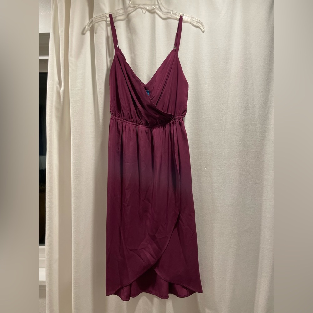 Purple Cocktail Wrap Dress